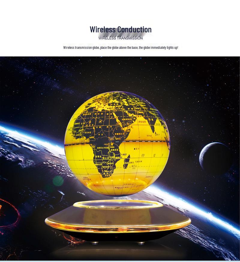 Creative 6-Inch Luminous Magnetic Levitation Globe Ornament