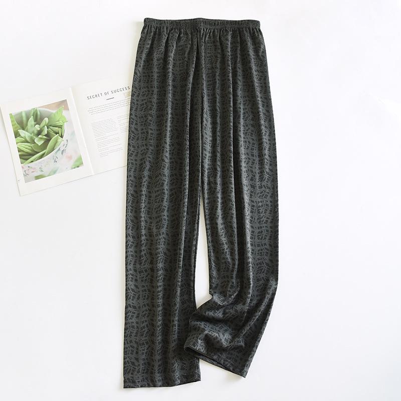 Men's 2024 Double Pocket Cotton Pajama Pants - Lightweight, Casual, Spring/Autumn Wear