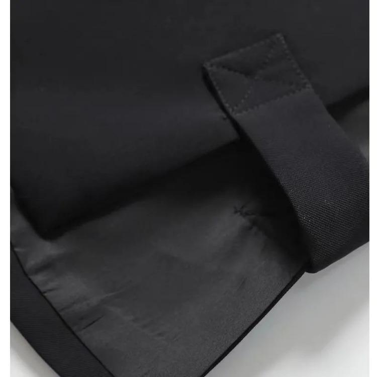 Female Spring and Autumn Short Suit Vest Pure Color Business Simple Button Jacket