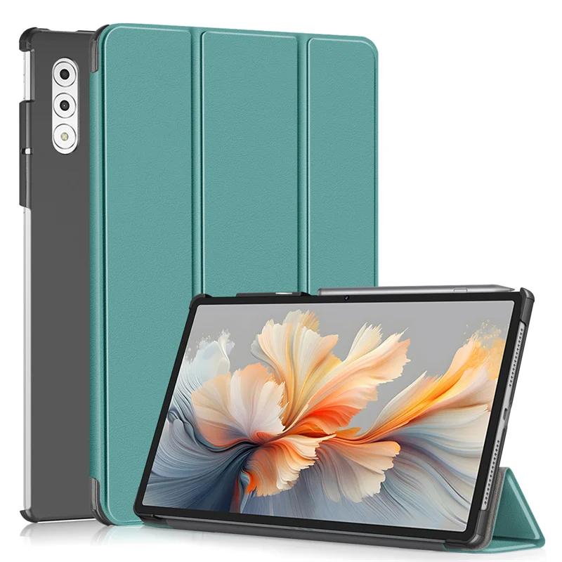 NOUVEAU Étui à rabat triple pour Lenovo Yoga Tab Plus 12,7  pour Lenovo Yoga Tab Plus 12,7 pouces avec fonction de mise en veille automatique Yoga Tab Plus 12.7 vert foncé