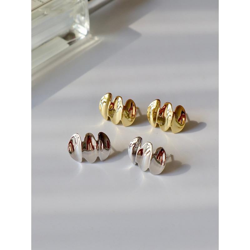 Stud Earrings Cold Wind Ins Niche Design Sense High-end Exquisite Fashion Jewelry Earrings Korean Style