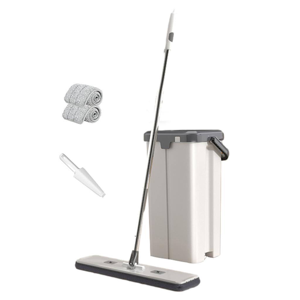 Household Large Flat Mop Floor With Bucket,360° Rotatable Cleaning Mop for Wash Floor,Home Labor-Saving Mopping Tool for Kitchen