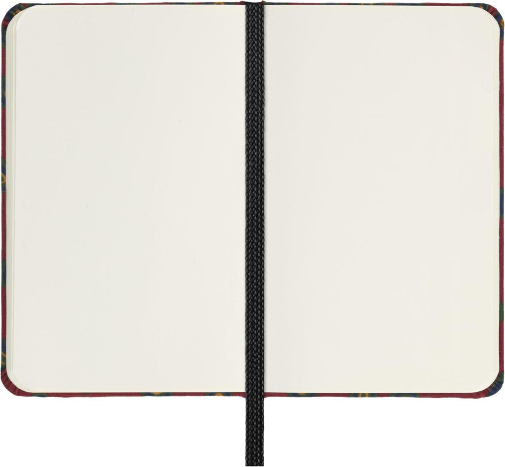 Moleskine x Mantero Silk Collection Notebook, Hardcover, Plain, XS Size (6.5cm x 10.5cm), Bordeaux, Gift Boxed, LEPSILKMP012BDX
