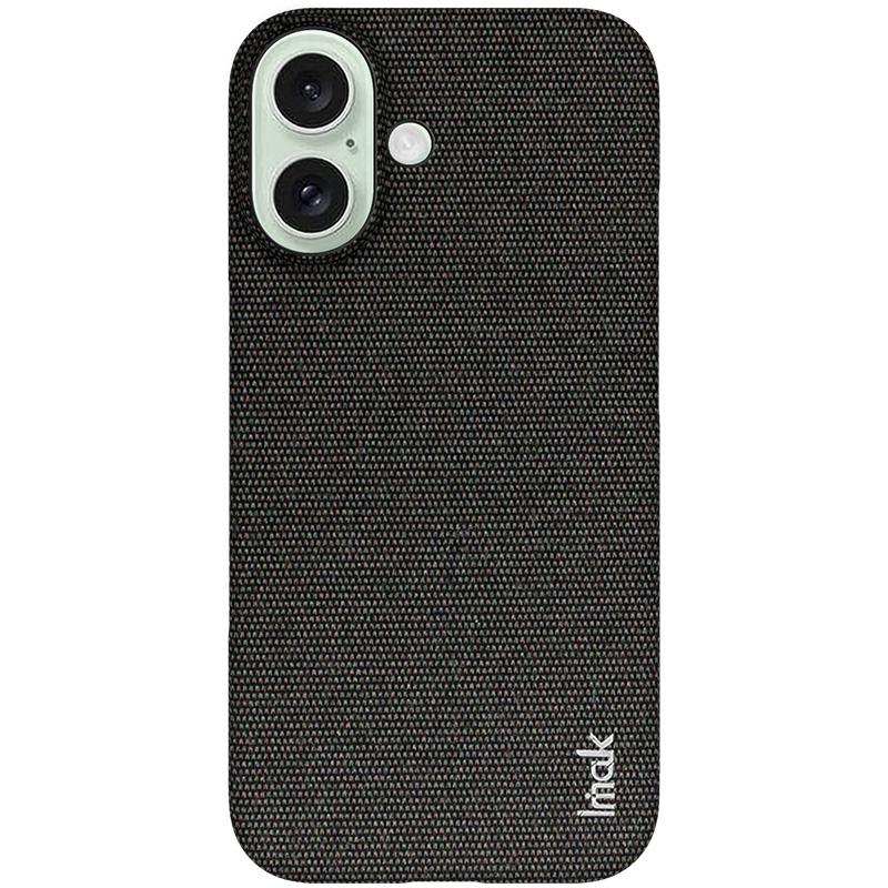 IMAK Ruiyi Serie für iPhone 16 Hülle Stofftextur Leder+PC Handy-Rückseite