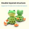 Dog Toy Plush Frog Interactive Squeaky Frog Pet Toy Bite Resistant Chew Toy Boredom Companion Toy for Small Large Dogs Puppies