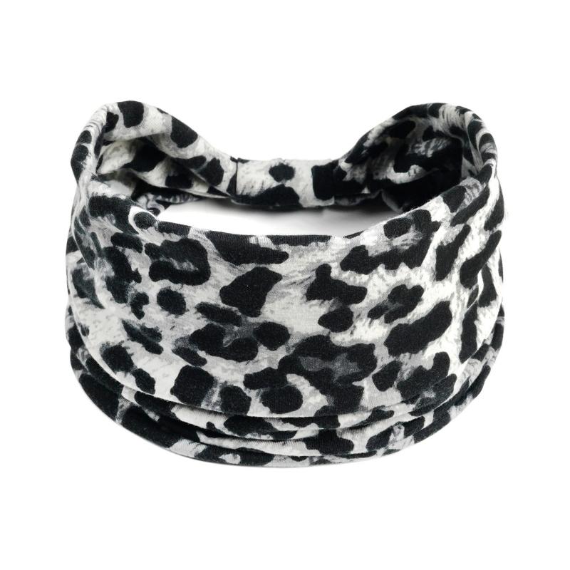 Haarschmuck Retro Haarband Dicke Breite Stirnbänder Turban Workout Bedrucktes Stirnband Kopfwickel für Damen Yoga Sport Haarband