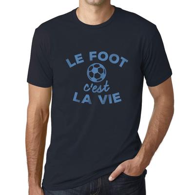 Men’s Vintage Tee Shirt Graphic T Shirt Le Foot C'est La Vie Navy