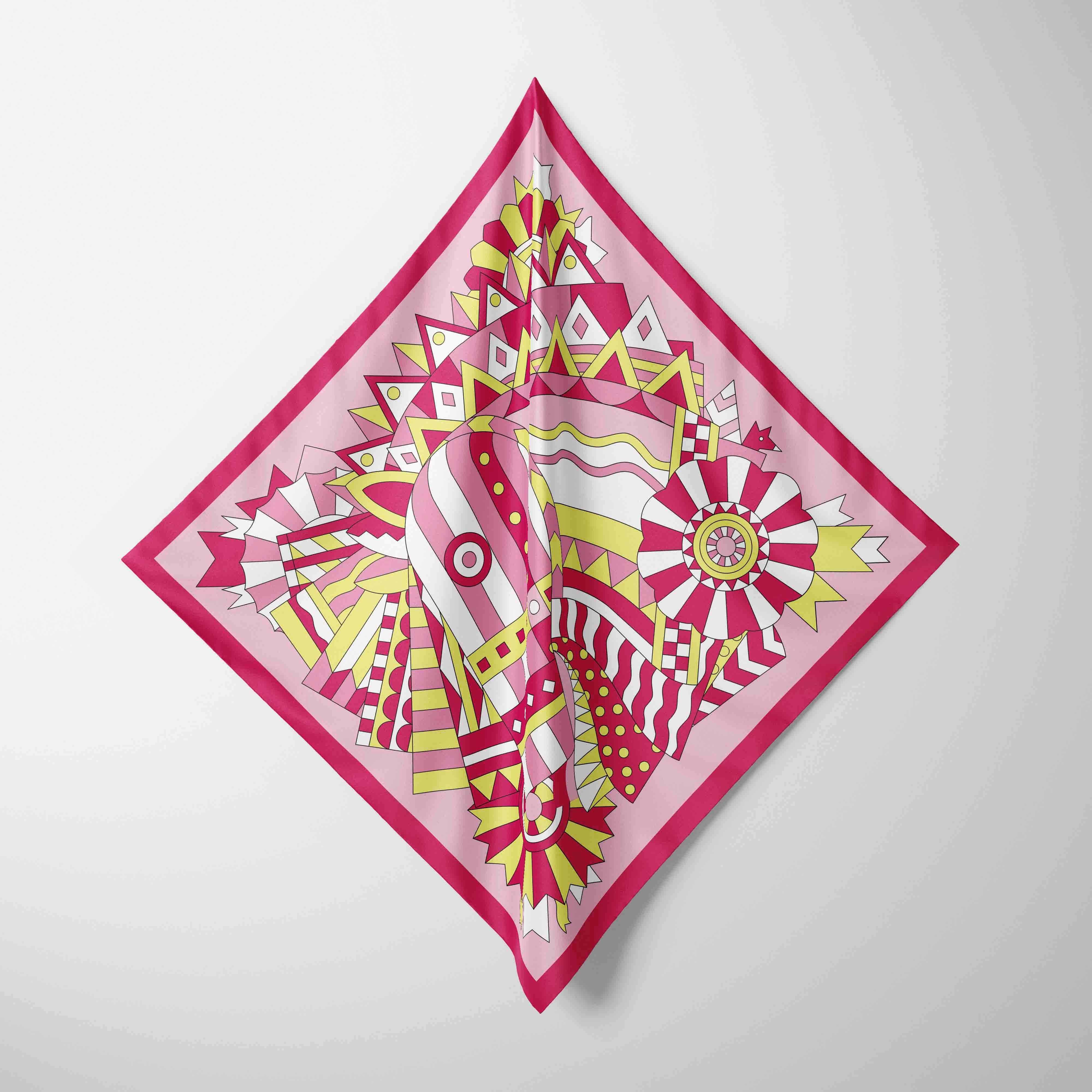 

70cm*70cm Floral Print Silk Square Scarf Women Kerchief Hairband Neckerchief Head Hijab Lady Headband Foulard Bag Ribbon 70CM 27inch