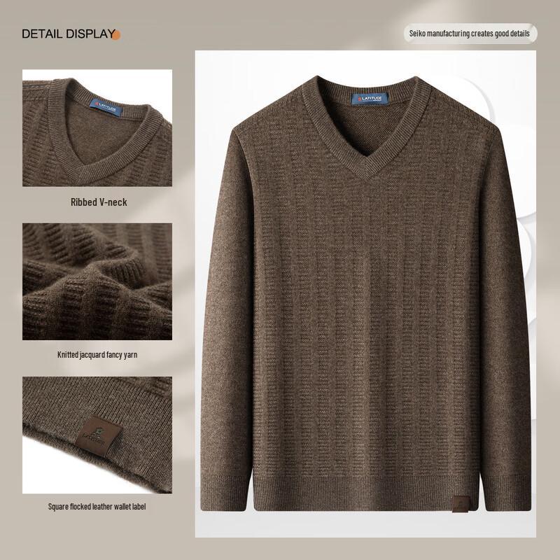 Montagut Men's Wool Blend V-Neck Knit Pullover