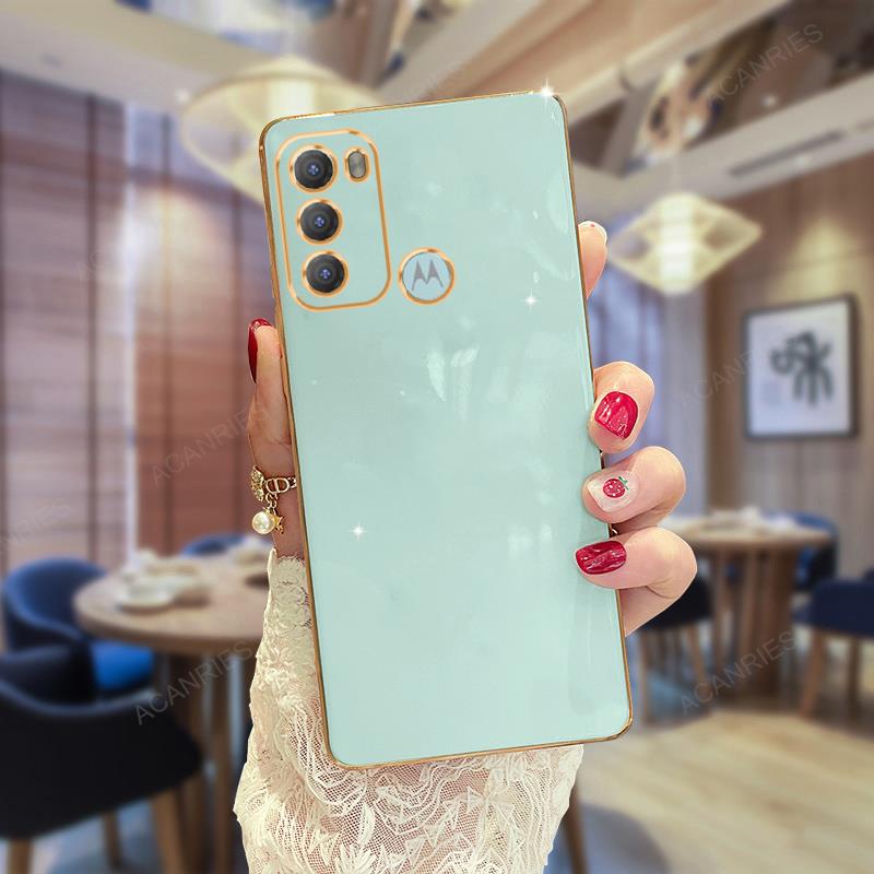 Plating Ring Holder Case For Motorola Moto G60 G30 G20 G10 G50 5G G22 G32 G52 G13 G23 G53 G73 Stand Silicone Cover