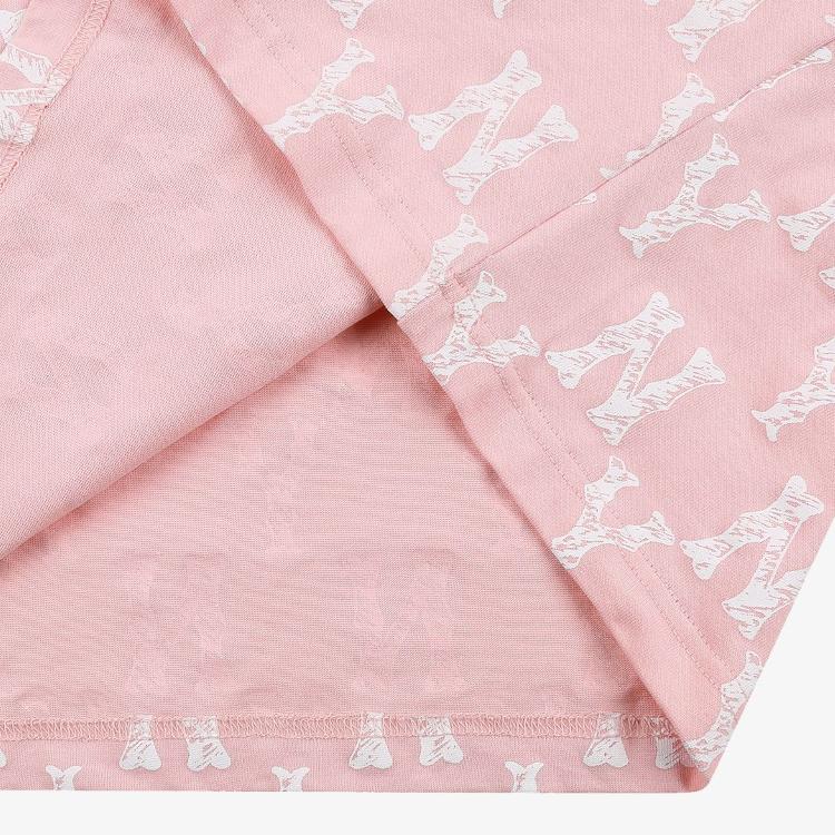 New MLB Short Sleeved Dress Women's Pink 31OP17131-50P