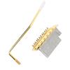 52.5mm Tremolo Bridge with Bar Zinc Alloy Vintage Electric Guitar Bridge Replacement for Fender Strat Style Guitars Gold