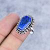 Lapis Lazuli Gemstone Handmade 925 Sterling Silver Jewelry Ring Size 10 M-2591