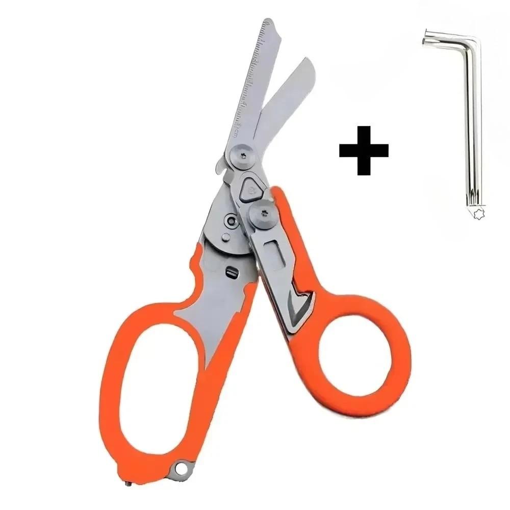 

Багатофункціональні ножиці Raptor Emergency Response з ножицею для стрічки та склоломом із сумісною кобурою помаранчевий