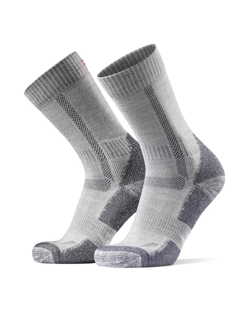 DANISH ENDURANCE Hiking Socks Sizes (Gray, 25.0-28.0cm)