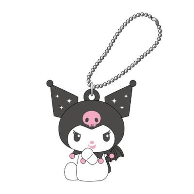 K Company My Melody Kuromi (Série Ange) Mascotte PVC Kuromi Noir MK-PM-KUB H3.7 x L4.2 x P2.5cm