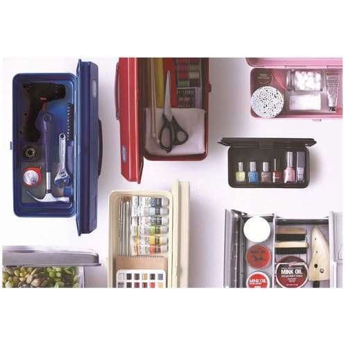 TOYO Steel Color Trunk Tool Box (Toolbox) T-190 (Red)