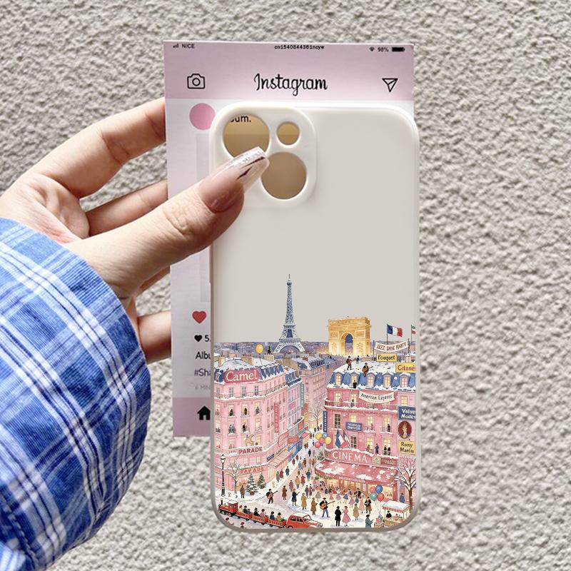 

Чохол для телефону з пейзажем «Будинок на снігу» для IPhone 17 16 15 14 13 12 11 Pro Max Mini SE2 7 8 Plus Ударостійкий силіконовий чохол Fundas iPhone XS