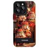 Five-way God of Wealth Bracket Uses Apple 16pro New Year Mobile Phone Case 15 Fur 14 National Trend 13/12 Anti-fall