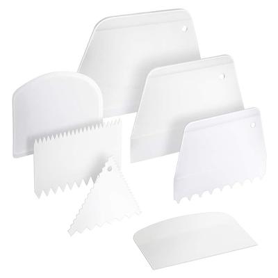 7 Stuks Plastic Taartrand Schrapers Snijders Gladstrijkset Deegschraper Taartschraper voor Bakken