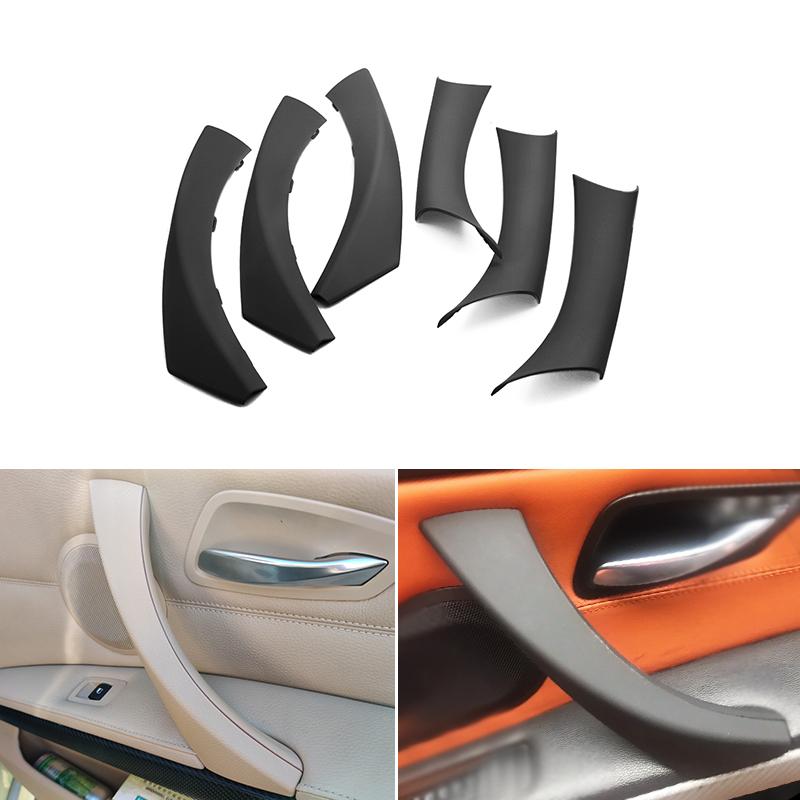 ABS Car-styling Interior Door Handle Pull Protective Frame Cover Decoration Trim For BMW 3 Series E90 E91 316 318 320 325 328i