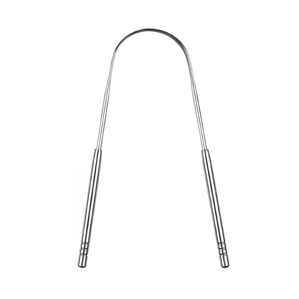 Premium 1Pcs 3Pcs Stainless Steel Tongue Scraper Cleaner For Adults Kids Portable Metal Tongue Cleaner Brush
