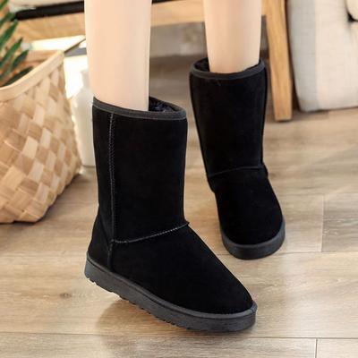 Fashion Large Size Warm Winter Women's Snow Boots Half High Round Toe Platform Ladies Shoes Goth  Comfortable and Elegant Padded Boot