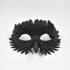 Maschera di Maschera Maschera d'Aquila Maschera Mezza Faccia Maschera per Role Playing Maschera da Festa Maschera con Becco d'Uccello e Piume Maschera per Costume di Halloween