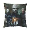 Hellraiser Pinhead Halloween Horror Movie Cushion Covers xcm Polyester Pillow Case for Sofa Square Pillowcase Decoration