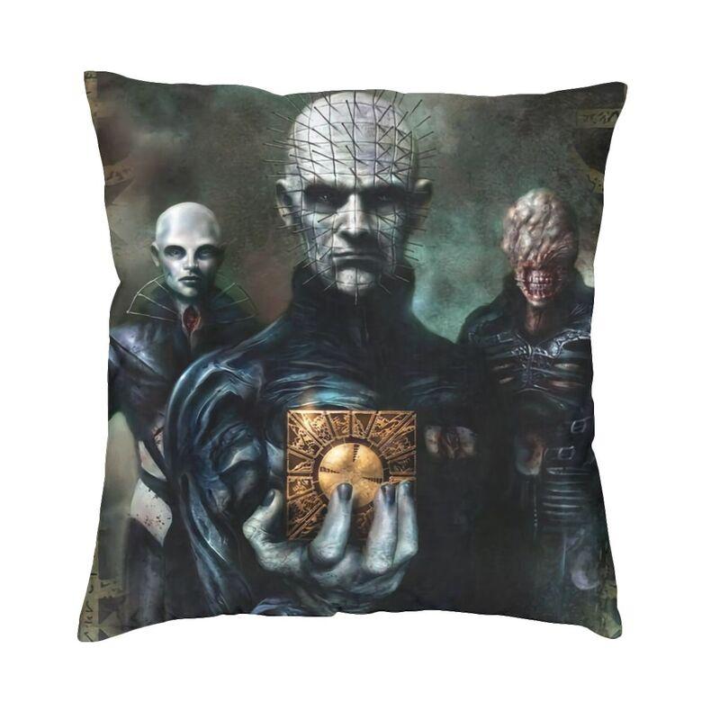 Hellraiser Pinhead Halloween Horror Movie Cushion Covers xcm Polyester Pillow Case for Sofa Square Pillowcase Decoration