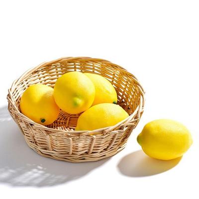 6/10PCS Photography Home Kitchen Wedding Fake Fruit Simulation Artificial Lemon Decoration
