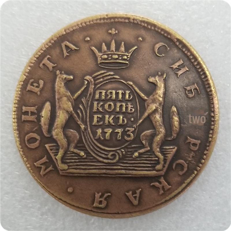 Старинные русские серебряные копии долларов (1763-1780)