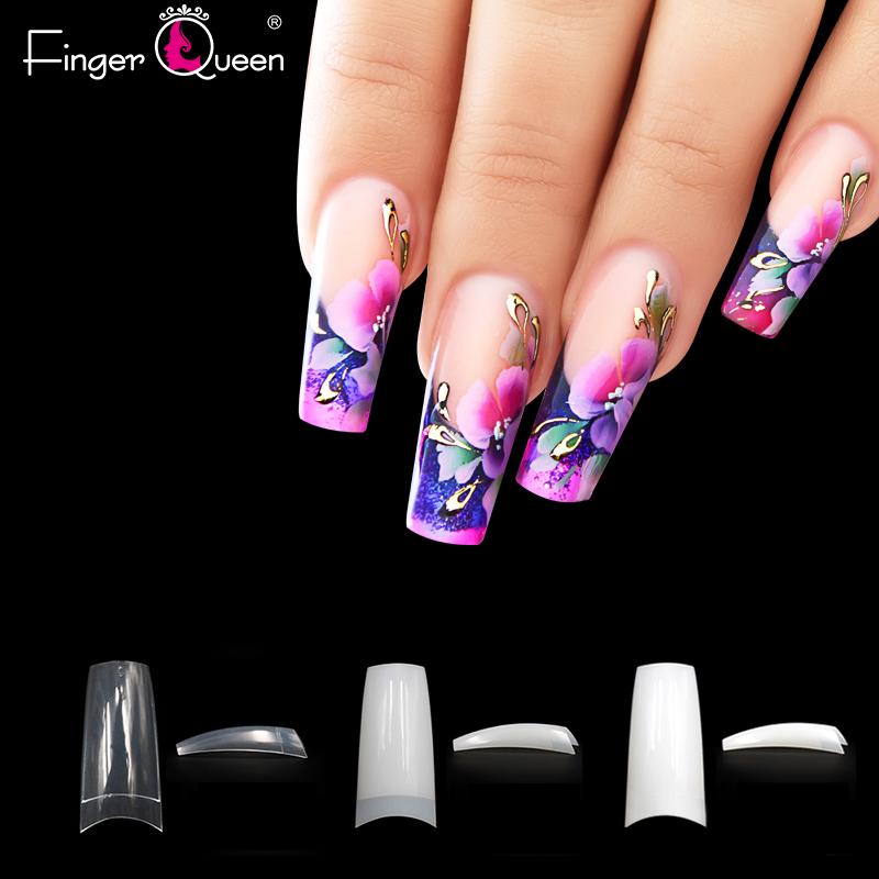 

Fingerqueen 100 шт., искусственные накладные ногти из АБС-пластика, половина покрытия, накладные ногти в виде гроба