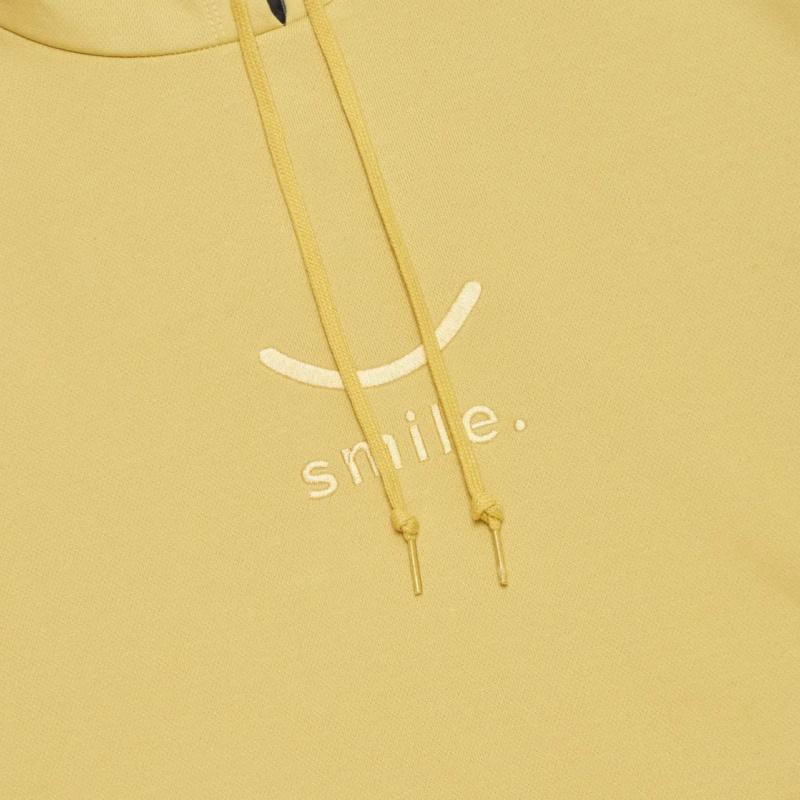 Converse Sweatshirts Unisex Yellow Hooded Moderate Regular 10023090-A01