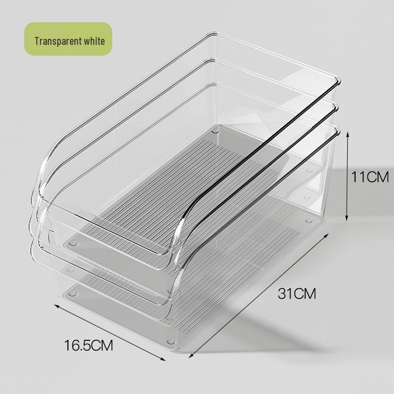 Food-Grade Plastic Kitchen Refrigerator Organizer for Vegetables, Eggs, and More