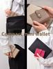 NO MORI Genuine Mini Popular Coin Easy to Bills Compact Wallet [HAKATA LEATHER] Women's Bi-fold Wallet, Leather, Wallet, Box-type Purse,