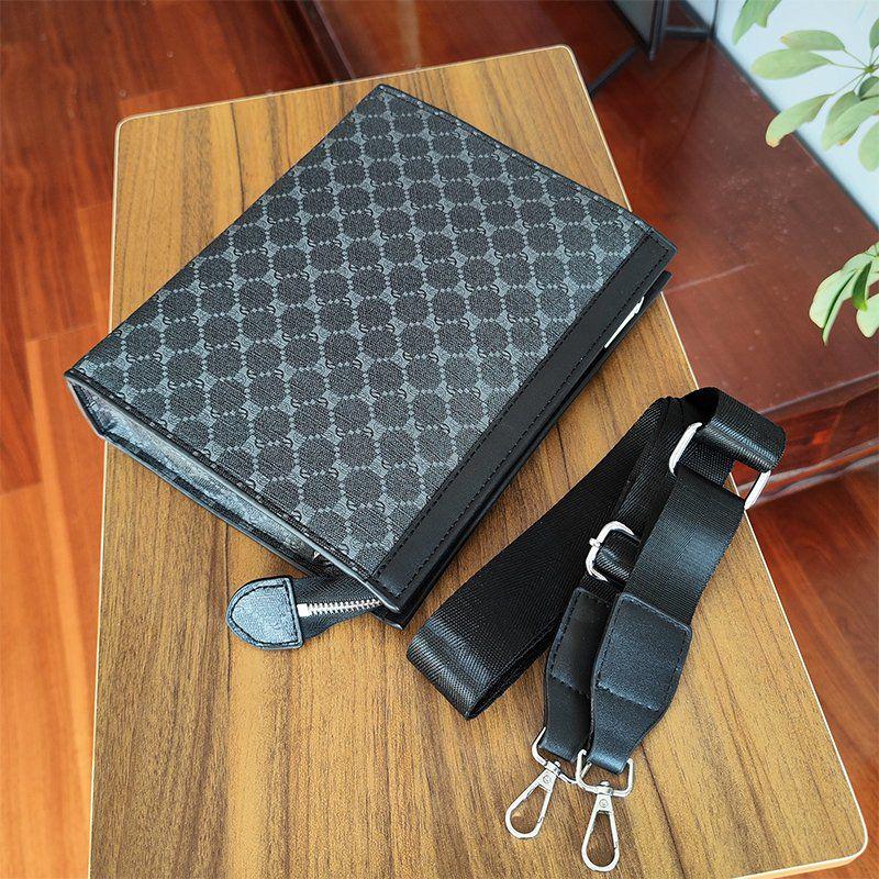 Men's Retro Floral Leather Bag Set: Shoulder, Crossbody, Clutch, Wallet, Backpack