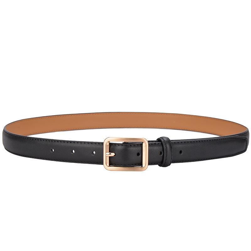Belt Women'S Jeans Simple Decorative Thin Belt Girls Leather Pants Belt Tide