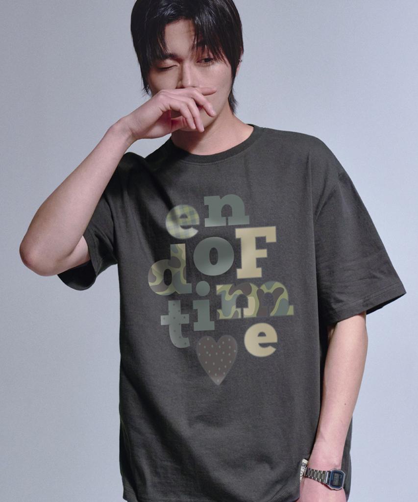 GRAVER [Unisex] Camo End Of Time Short Sleeve T-Shirt_4 Colors