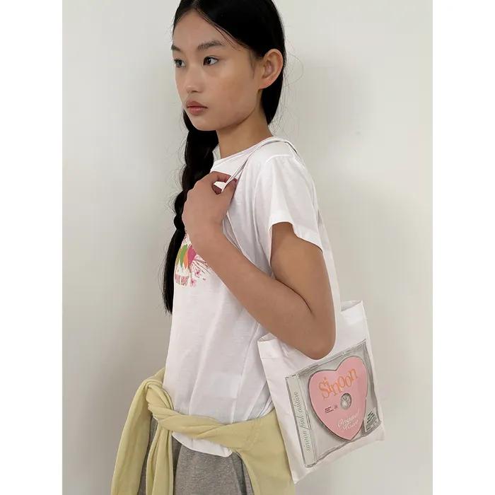 Pink X Sinoon Heart Eco Bag (White)