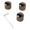 3 Stück Gitarre Dual Stacked Knöpfe Tonregler Metallknopf Ersatz für E-Gitarre Bass GD107