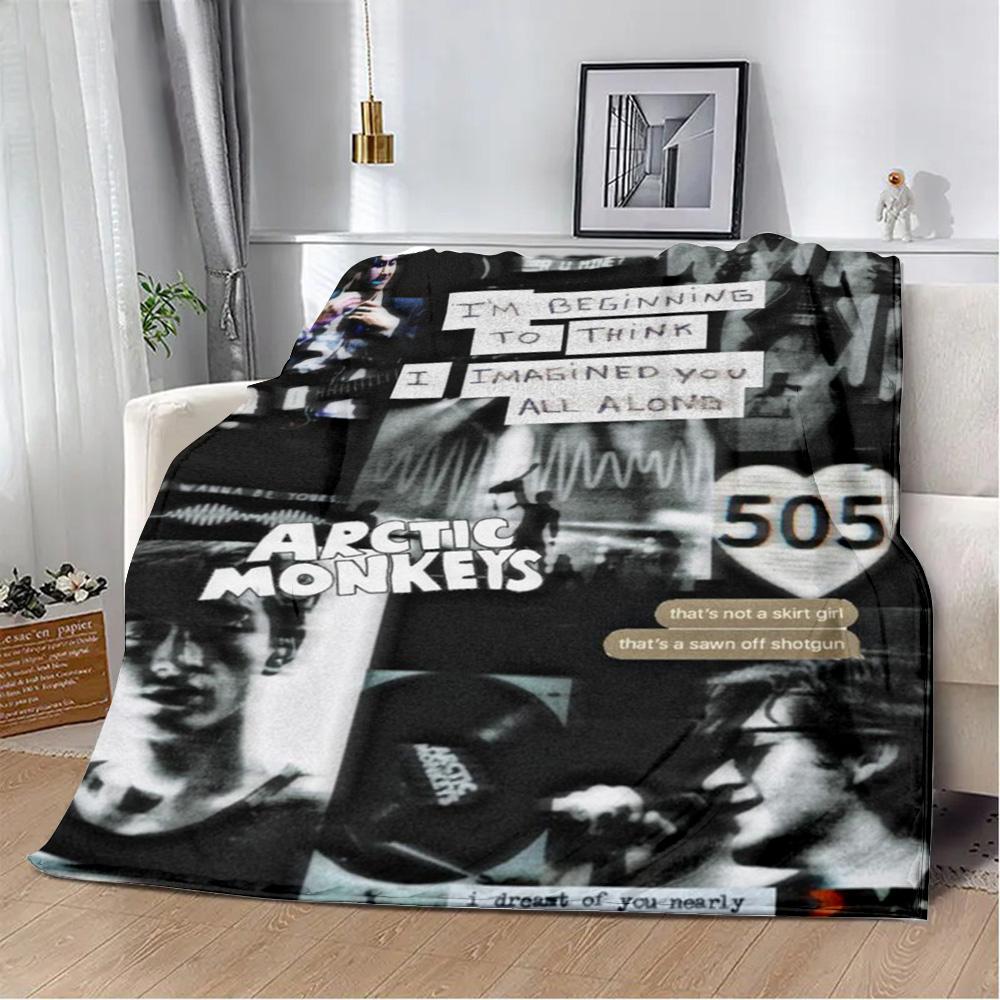 Printed Blanket Picnic Blankets Alex Turner Arctic Monkeys Rock Band Warm Blanket Soft and Comfortable Home Travel Birthday Gift
