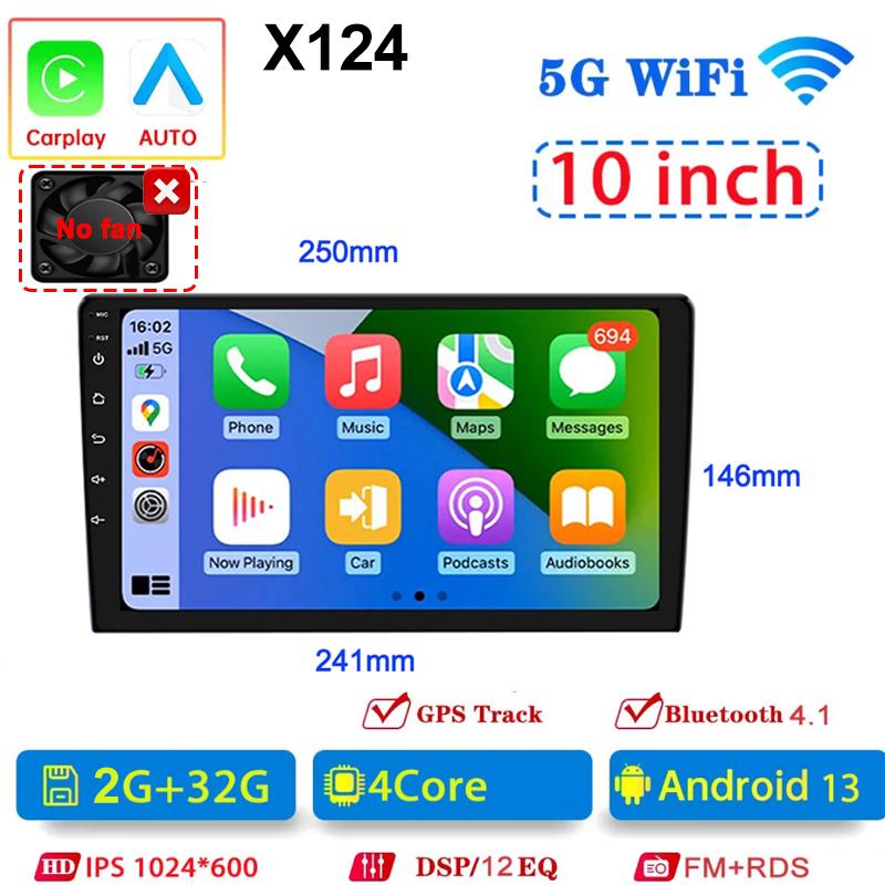 2Din Car Radio 7"/9"/10" Universal Android 13 Autoradio 64G GPS BT Car Audio Carpaly Multimedia Player For Hyundai Nissan Toyota