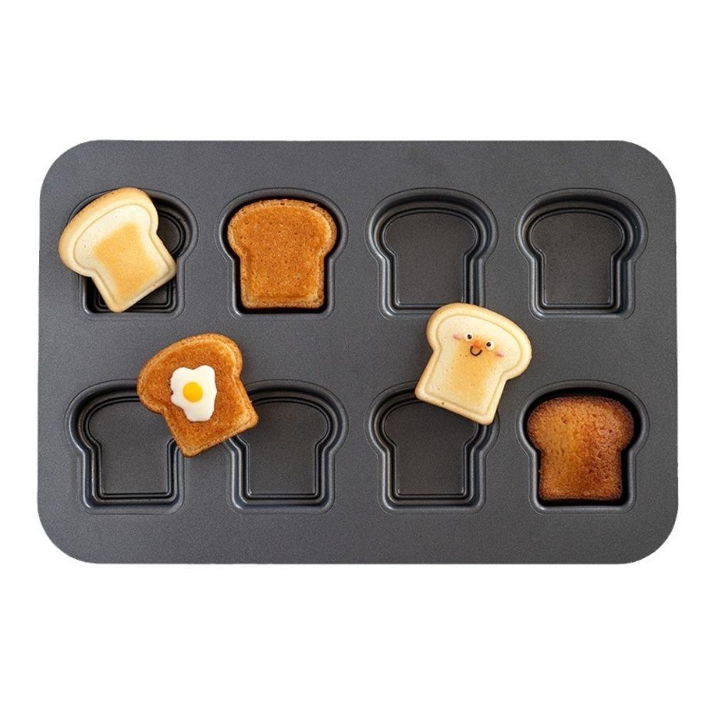 Carbon Steel Madeleine Cake Baking Pan 6/8 Cavity Dessert Baking Tray Bread Baking Mold  Pastry
