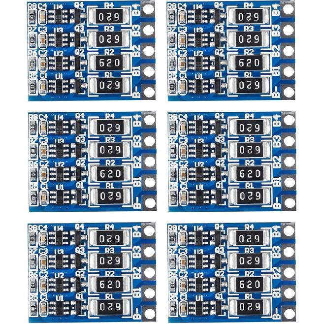 Alinan 6pcs 5S 21V 4.2V Li-ion Balancer Board 18650 Li-ion Balncing Full Charge Battery Balance Function Protection Board