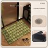 High-end Retro Printed Carpet Diatomaceous Earth Mat Bathroom Mat Water Absorbent Quick-drying Non-slip Mat