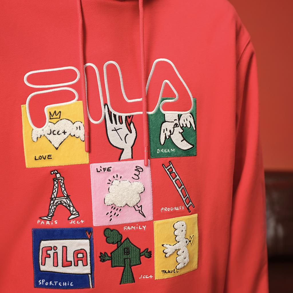 New FILA ORIGINALE Sweatshirt Unisex Legend Red F11U519204F-RD