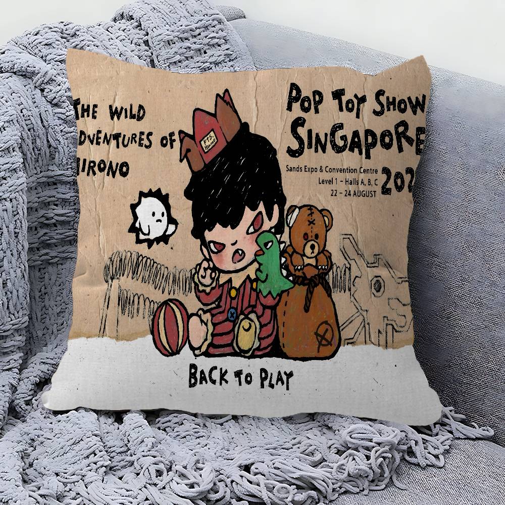 

Cartoon HHIRONOS Cushion Cover Inches Farmhouse Decor Home Throw Pillow Covers for Couch Decorations 30x30 cm
