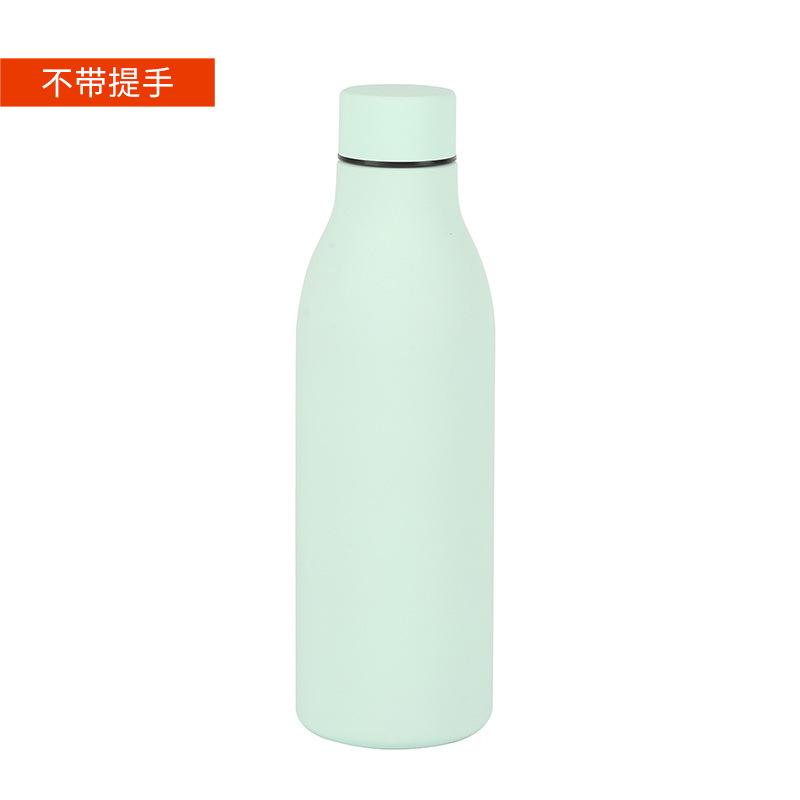Schöner Griff Kleine Mundflasche 304 Edelstahl Thermosbecher Tragbarer Sportwasserbecher Geschenkbecher