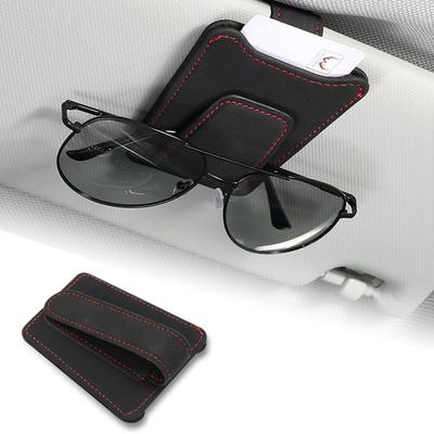 Yowodana Sunglasses Holder Car Eyeglass Holder Car Eyeglass Clip Car Card Holder Easy To